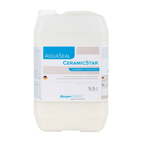 Двухкомпонентный полиуретановый лак на водной основе «Berger Aqua-Seal CeramicStar» (5,5 литров)